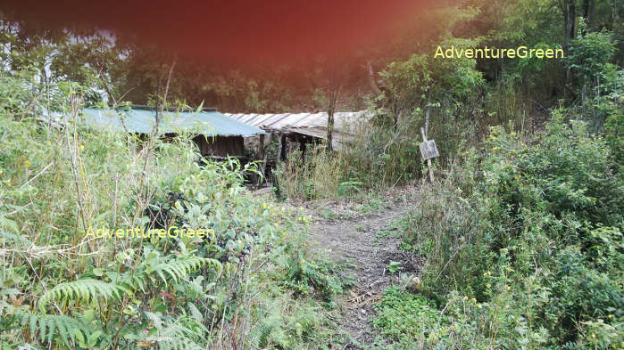 Simple hut which is beaten by strong winds day and night!